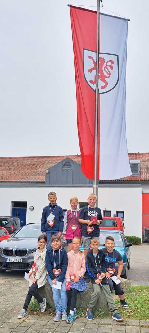 Fahne hissen zum Magnusfest